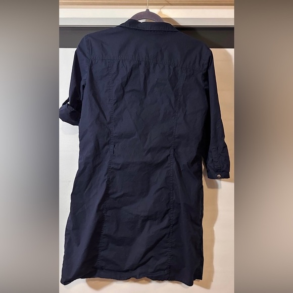 Navy Blue casual shirt Dress size Large - Picture 2 of 3